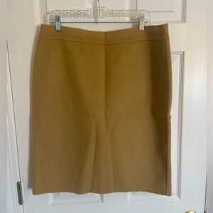 Talbots tan beige pencil skirt